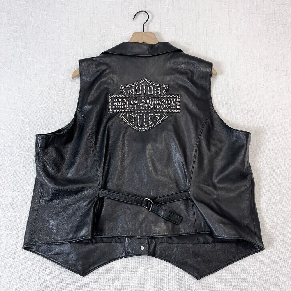Harley-Davidson Women's Black Leather Vest